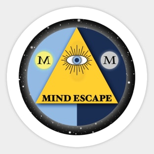 Mind Escape Logo on back Sticker